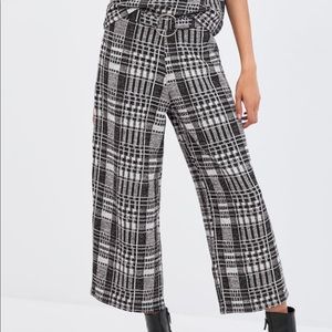 Zara Plaid Knit Pants